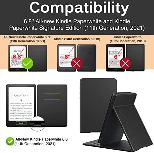 Miimall kompatibilna Kindle Paperwhite 11. kožna torbica sa vertikalnim magnetnim zatvaračem