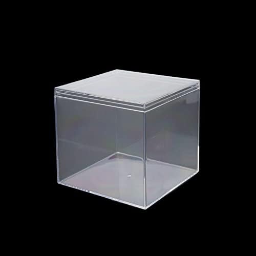 Wealrit 1 kom. Clear Akrilni kvadratni kutije za prikaz kutije za odlaganje plastike sa poklopcem