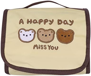 Ankomina slatka crtana medvjedi sklopiva torba za šminku Prijenosna putovanja Viseća toaletna oprema Organizator