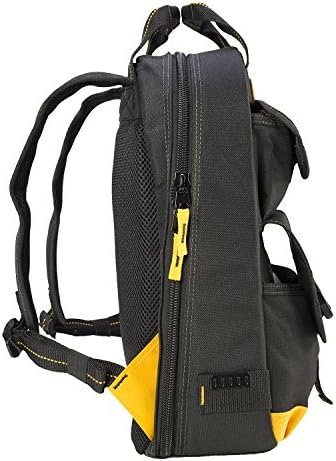 Custom Leathercraft DEWALT Dgc530 USB ruksak za punjenje alata, crna / žuta