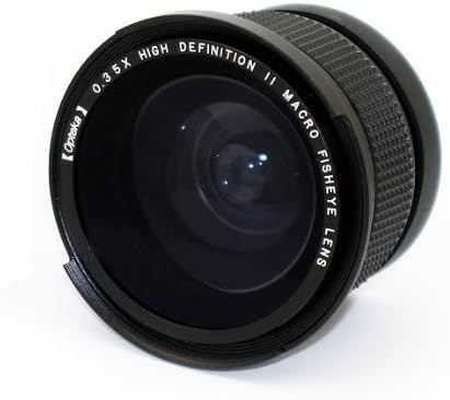 Opteka .35x HD2 Super širokougaoni panoramski makro Fisheye objektiv za Sony CyberShot DSC-W7 W5 W1