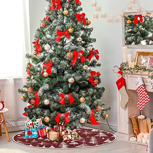 Oarencol Star Crvena božićna suknja 36 inčni Xmas Holiday party Tree Detaos