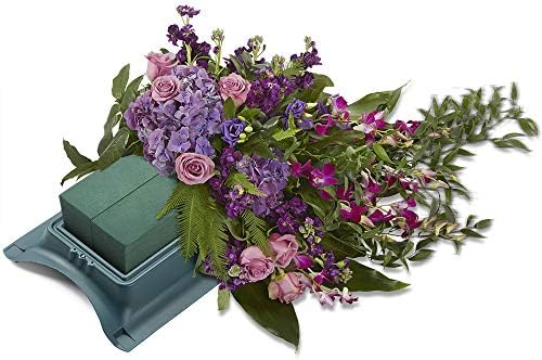 Floracraft plastična cvjetna kovčeg sedla 2,5 inča x 10,75 inča x 24 inča zelena