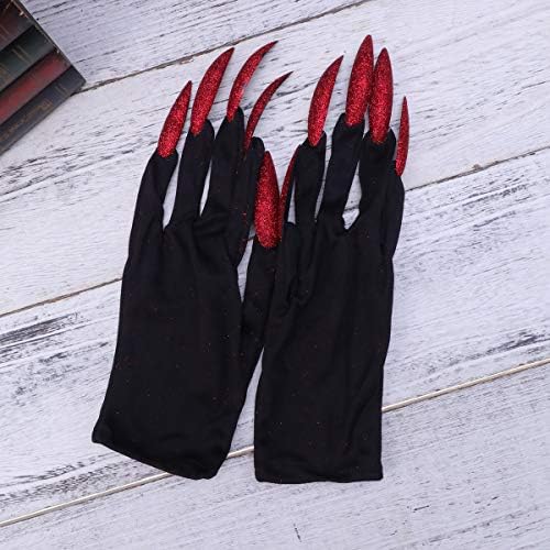 Aboofan 1 par Halloween kostim rukavice crvene ghost rukavice noktiju nokti oblika pribor festivala