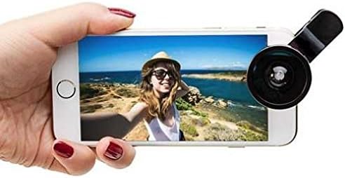 Fisheye Lens širokougaoni Selfie makro kompatibilan sa Orbic Myra 5G uw telefonom, kopča za kameru 2-u-1 za