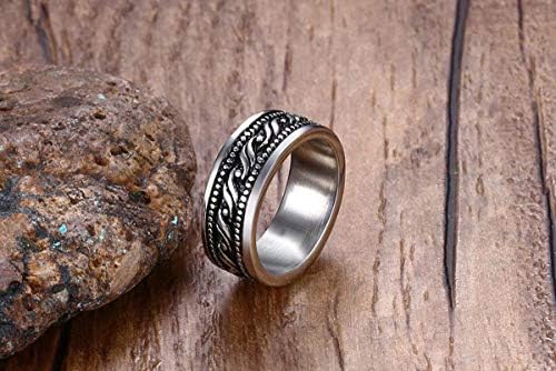 Trendy Široki Keltski prsten za palac od nehrđajućeg čelika za muškarce muški Vintage Punk Biker