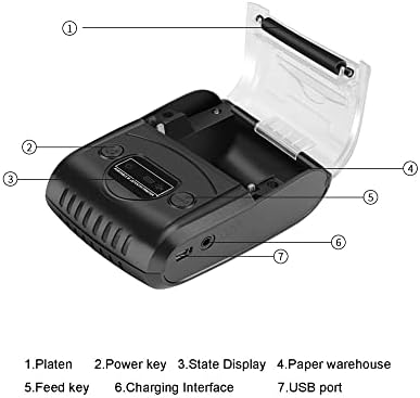 Mini prijenosni 58mm BT termički printer Personal Bill Mobile POS pisač Podrška ESC / POS Command