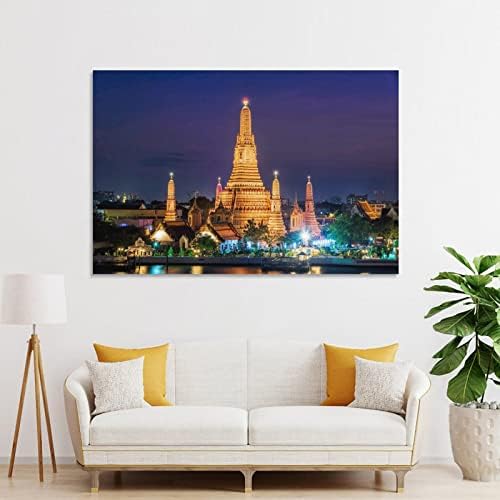 Art Poster tajlandski hram Arun King hram pejzaž plakat zid dekoracija platno štampanje platno