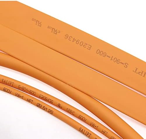 Myczlql narančasta 2: 1 TOPLJAVNA TUBA φ1MM- φ50mm Polietilen žica za kablove električni rukavi 1/3/5 /