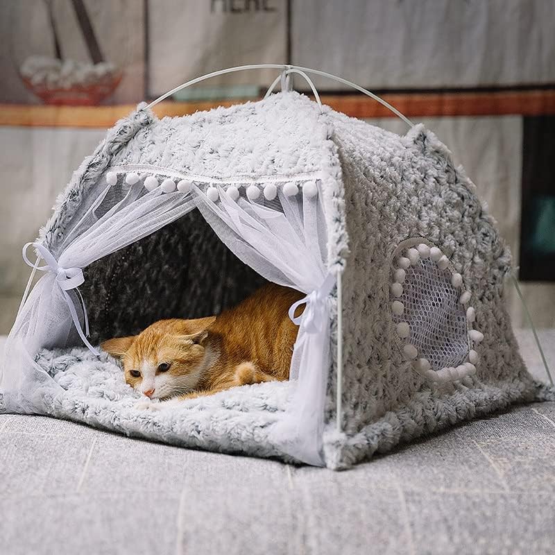 N / slatki krevet za mačke princeze opća udobna viseća mreža s podovima Sklopivi krevet za pse za mačke s šatorom