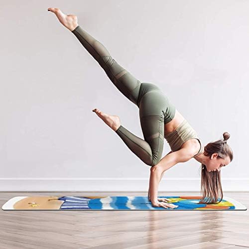 Unicey Balloon Puppy Pattern neklizajuća Vježba & amp; fitnes 1/4 prostirka za jogu za jogu Pilates