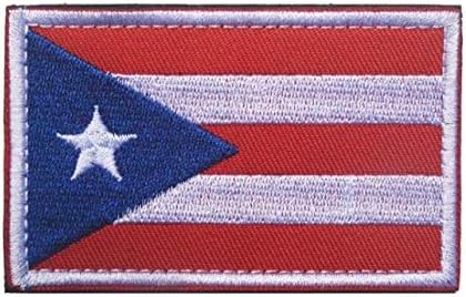 Portoriko zastava zastere zastepene zakrpa za patch vojne taktičke MORALE Patch Grb Applique