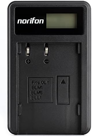 BLM-1 LCD USB punjač za širok zum Olympus C-5060, C-7070 široki zum, C-8080 širok zum, E-1, E-3, E-30,