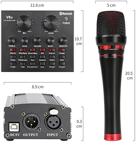 WIONC profesionalni mikrofon phantom power sound card Kit Studio kondenzatorski mikrofon pogodan za stativ