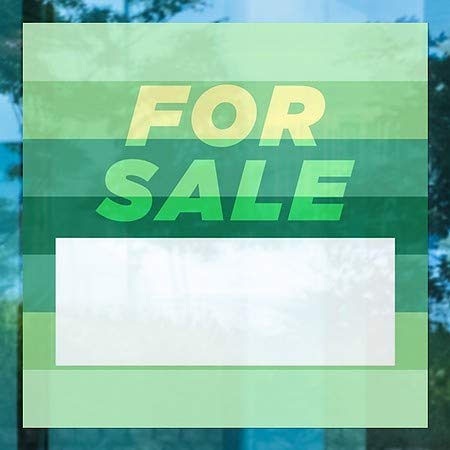 CGsignLab | Na prodaju -Moderni gradijent prozor Cling | 8 x8