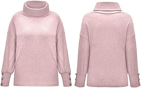 Prevelizirani džemperi za žene kornjače Pleteni džemper džemperi Chunky dugi rukav elegantni povremeni pulover