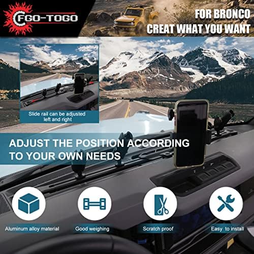 FG-ToGO Center Console Combil Rail Multifunkcijski nosač za Ford Bronco dodatna oprema 2021