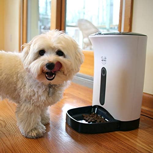 Arf Pets Automatski dozator hrane za kućne ljubimce za pse, mačke i male životinje – sadrži alarme za distribuciju,
