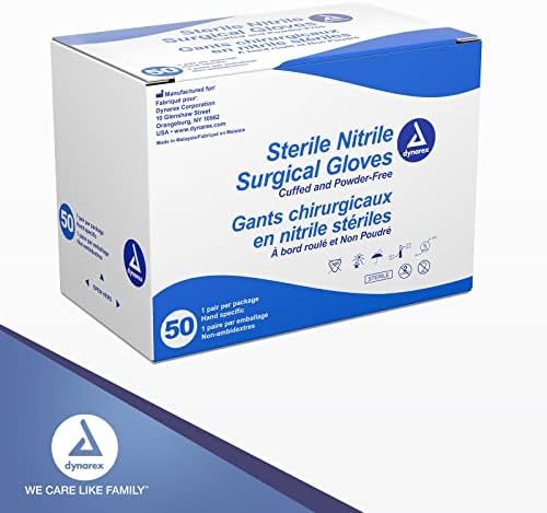 Dinarex sterilne nitrilne hirurške rukavice, bez ittrilne rukavice otporne na puderu, rabljene u bolnicama,