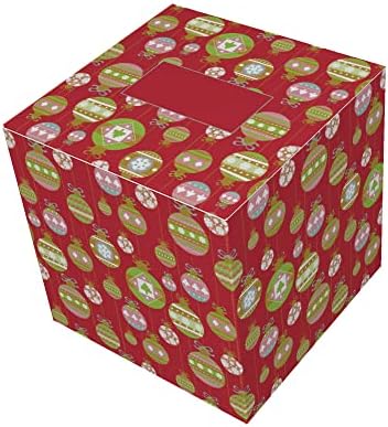 Šareni ukrasi kvadratni poklon kutije i zabavne favoriste - set od 10
