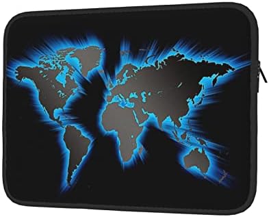 FFEXS mapa Svjetske male torbe za laptop, izdržljiva vodootporna tkanina, 13/15 inčna torba za