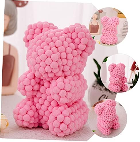 Nolitoy 2pcs pjena kuglična medvjeda čarape za punjenje tretira ružičastu medvjed lutka pjenu