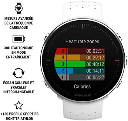 POLAR VANTAGE M-Advanced Running & Multisport sat sa GPS i ručni-based otkucaje srca, bijeli, mali