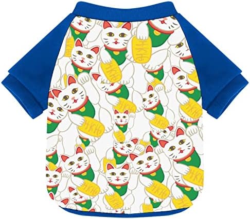 FunnyStar dobar Lucky CAT karakter Ispis PET dukserica sa pulovernim kompletom od runa za pse