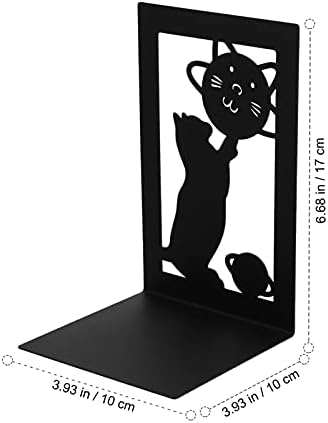 NUOBESTY Metal Stand 2pcs Metal Bookend podržava Ornamenti Lovely Cat dekorativni sto Bookends