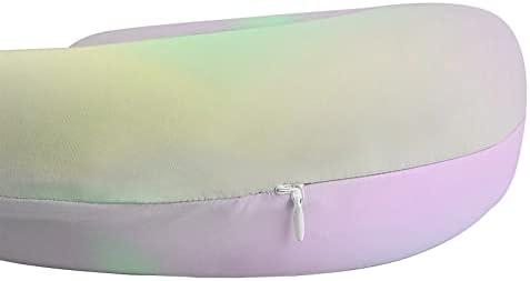 Iridescentni hologram jastuk od vrata u obliku memorijske pjene putni jastuk za glavu za žene muškarci