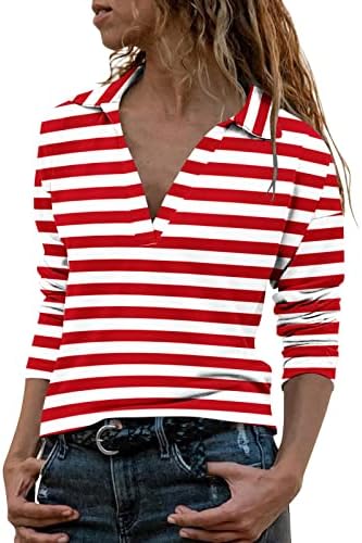 Oblačenje Sa Dugmetom Žene Žene Casual Tie Dye Print Košulja Dugih Rukava Bluza Rever V Vrat Labava Majica