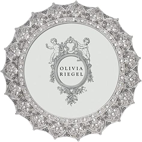 WINDSOR austrijski kristalni okrugli 4in okvir Olivia Riegel-4x4