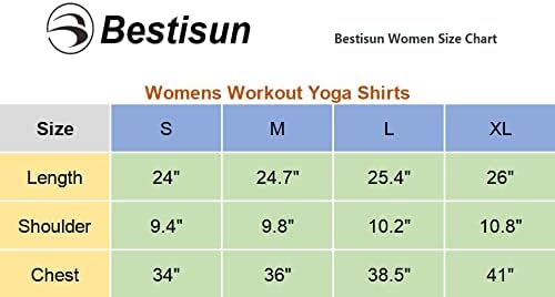 Bestisun ženska vježba Atletska košulja na rukavima bez rukava Tors TIE POVRATAK YOGA Cisterna za žene
