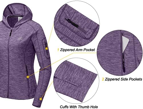DasawemAmedh Ženska jakna za trčanje sportske jakne pune zip vježbaju atletski fitnes jakne za trening sa palcem