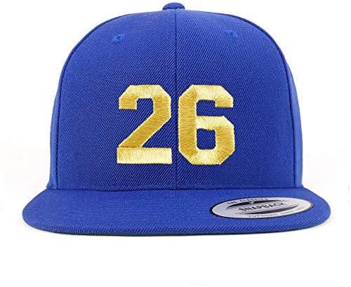 Trendy Odjeća Broj 26 Zlatni navoj ravni račun Snapback Baseball kapa