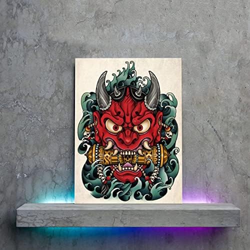 Japanski Ghost face Tattoo Ghost Face Poster prelijepo Đavolje lice Retro Tattoo Poster Poster