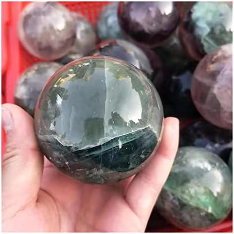 Benjel prirodna kristalna gruda prirodna šarena duga fluorit kamena kugla kvarcna kristalna sfera 70mm-90mm