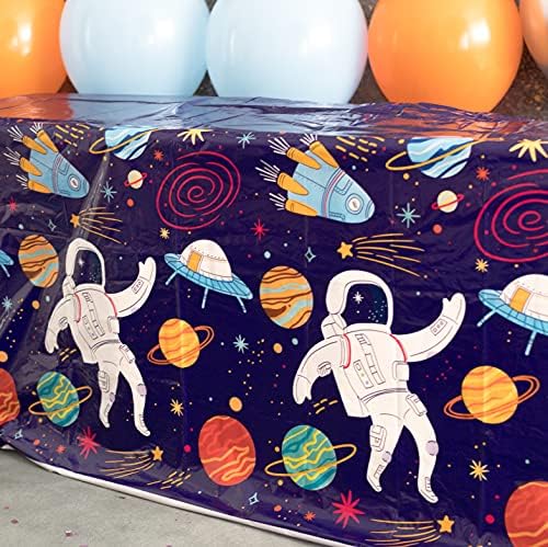 Radne igračke svemirske stolnjak - plastični jumbo poklopac stola - idealan za sve tematske zabave