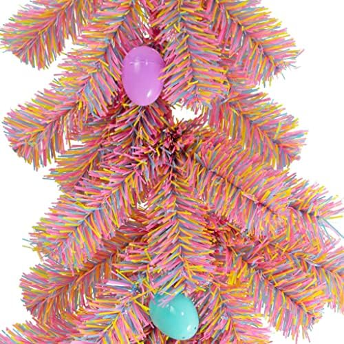 Uskrs tematski vatromet Tinsel božićno četkica Garland Multicolor ožičeni dekor - dužina 6FT