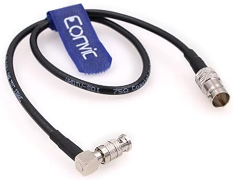 Eonvic HD-SDI kabel visoke gustoće za Blackmagic Video Assist Desni kut Micro BNC muški do standardne BNC