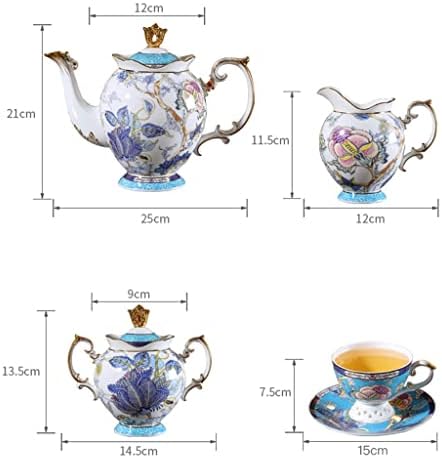 Xiulaiq europska stila Kup za kavu i tanjur ručno rađeni porculan engleski čaj za čaj za kafu