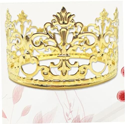 Zonster Elegantno zlato Dekorativno delikatno tiara Crown Cake Dekoracija Crown za vjenčanje rođendan Svadbeni