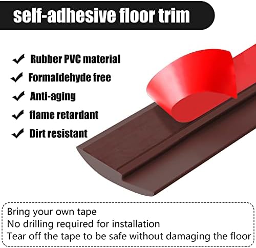 Podna tranzicija Strip samoljepljiva, PVC tepih do pločica tranzicijski traka, vinil fleksibilni podovi