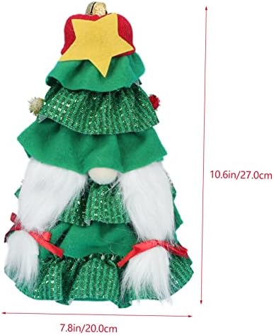 Inoomp Božićna lutka para mesa de Santa Claus Dekoracija Božićne ukrase stola Santa Gnomis plus bomme u obliku božićnog stabla stabla stabla Xmas Ornament