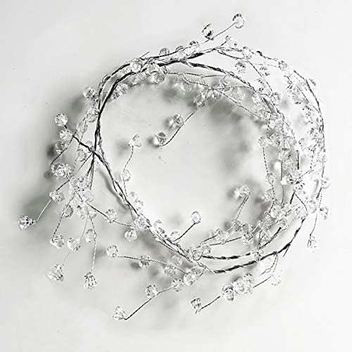 40 Clear Diamond Gerlands žičana žica akril kristal Garland vjenčani ukras ukras vijenac DIY vjenčani
