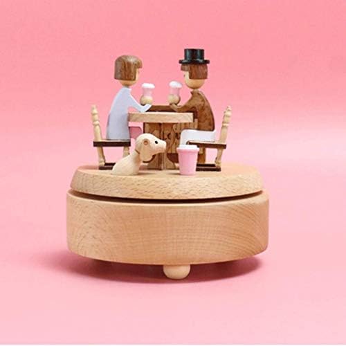 MyingBin Wooden Music Box Lover Dating Handmade ClockWork Glazbeni okviri Vjenčani pokloni