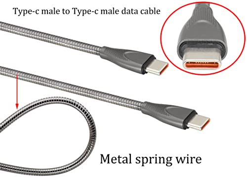 HCFeng dual-c muški kabelski kabel USB C do USB C kabl kabla sa izolacijskim čeličnim okruglim