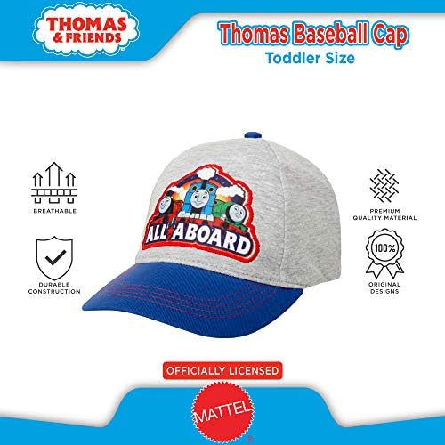 Mattel Thomas The Mour Toddler Boys 'Thomas The Tamas Spremljeni zakrivljeni rub Snap-Band Baseball Hat, Veličina