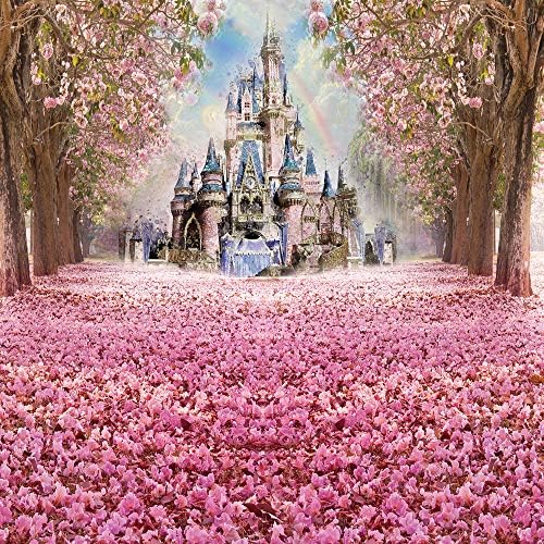Fotografija pozadina bajke Castle Prekrasna ružičasta šuma Dječja princeza Djevojke Fotografija