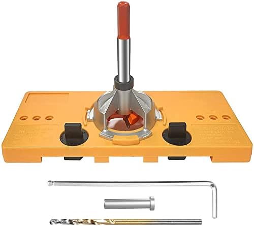 Fuvtory 35mm skrivena šarka Jig Kit Drill Hole Locator alat za obradu drveta za umetak šarki za vrata kuhinjskog ormarića